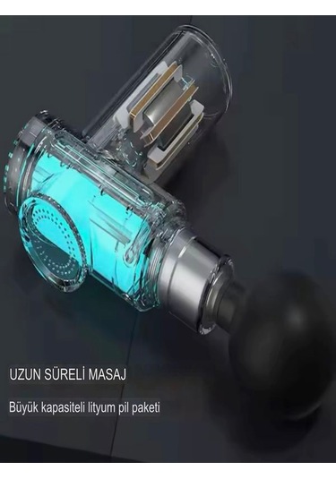 Amg017 Taşınabilir Sessiz Mini Masaj Aleti - 6 Hız Ayarlı, Lcd Ek Siyah