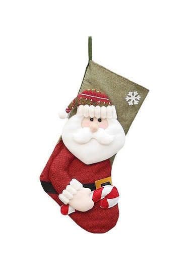 Noel Ağacı Asılı Çorap Kolye Şeker Hediye Çantası Noel Süslemeleri Aile Ev Dekorasyonları İçin Çorap