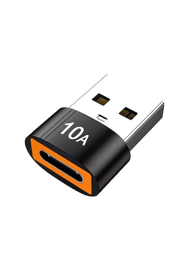 Erkek Usb 3.0 To Dişi Type-c Otg, Ara Aparat, 10 Amper, Data - Şarj Kablosu, Çevirici Dönüştürücü,
