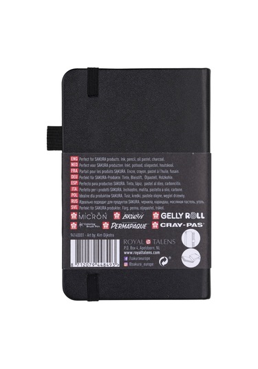 Sakura Sketchbook Sert Kapak Eskiz Çizim Defteri A6 140 Gr. Siyah
