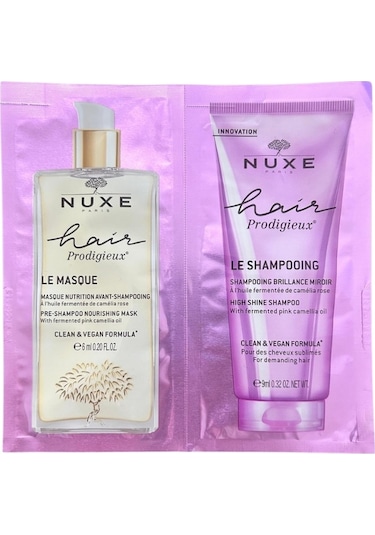 Nuxe Prodigieux High Shine Şampuan 9 ML + Saç Maskesi 6 ML