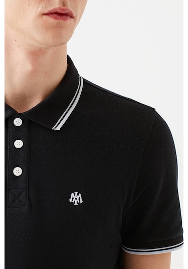Mavi Erkek Polo Yaka T Shirt 064164-900 Siyah Siyah