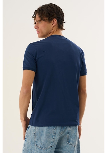 Alexander Gardi V Yaka Basic T-shirt Lacivert