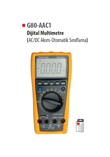Ceta Form G80-aac1 Dijital Multimetre Ac/dc Otomatik