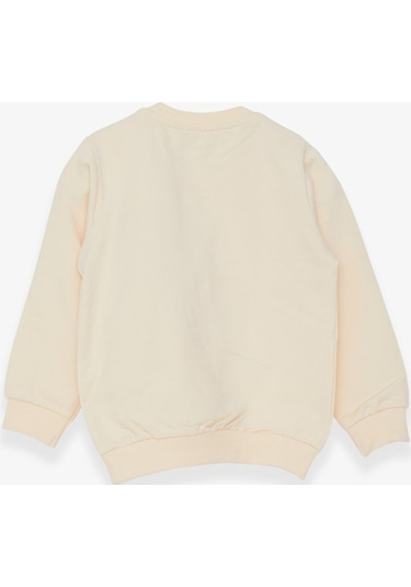 Breeze Kız Çocuk Sweatshirt Ayıcık Aksesuarlı 1.5-5 Yaş, Krem (556838369) Çok Renkli