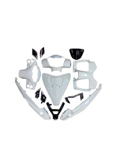 Türkmopet Tvs Jupiter 125 Kaporta Seti Beyaz 13 Parça 1