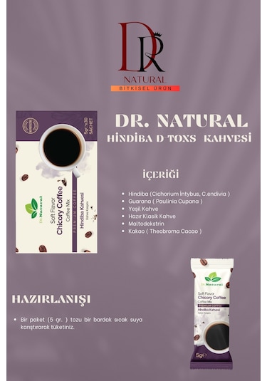 Dr. Natural Hindiba Kahvesi  Diyet Kahve 30 x 5 G