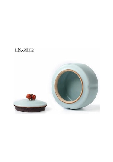 Pazly El Yapımı Porselen Çay Caddy, Seramik Mühürlü Baharat Kavanoz, Kapaklı Gıda Konteyner, Teneke Kutu C Modeli Diğer