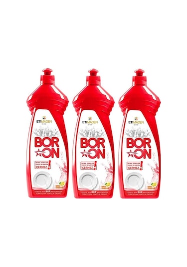 Boron Elde Yıkama Bulaşık Temizlik Ürünü 3 x 650 ML
