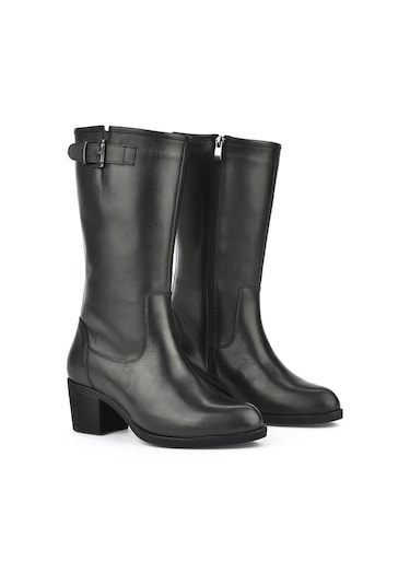 Ziya, Kadın Hakiki Deri Çizme 14319z88082 Siyah 14319z88082 000 Siyah