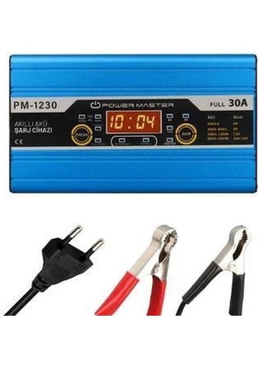 Powermaster Pm-1230 12 Volt Max 30 Amper Akü Şarj Cihazı