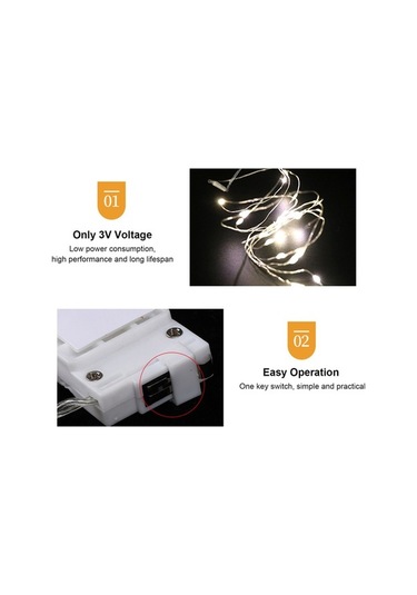 Maoyaya Otomatik Açılan Led Işık Zinciri, Hediye Kutusu Dekorasyonu İçin İnce Ve Esnek Mor Işık Şeridi, 2 Metre 20 Led. Mor Mor