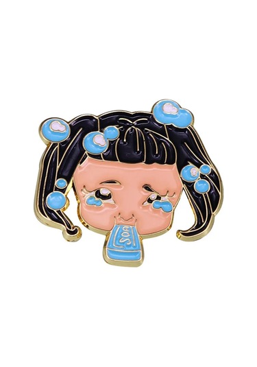 Pınsalot Melanie Martinez 'cry Bebek' Emaye Rozet - Lüks Bakır Yaka Pimi, Anahtarlık Ve Takı Aksesuarı Gümüş Kaplama
