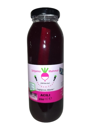 Şalgamcı Mahmut Cam Şişede Taneli Şalgam 24 x 250 ML