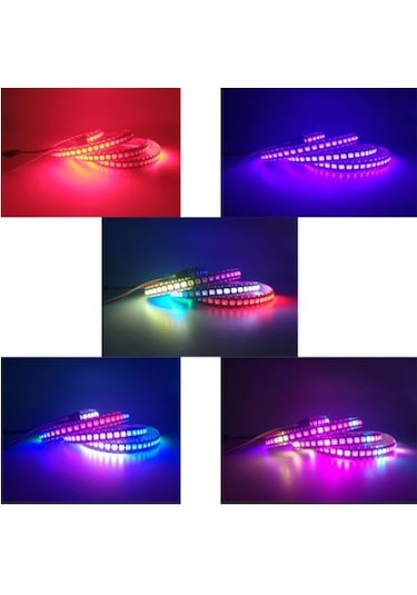 Emin Led WS2812B Ayrı Ayrı Adreslenebilir Argb Şerit Led 5V