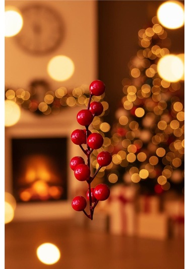 Yılbaşı Ağaç Süsleri Koleksiyonu- Kırmızı Kokina Ağaç Süsü