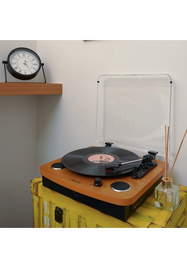 Mikado Nostalgia Mn-p235 Voyager Pikap Ahşap Usb-bt 3.5mm Auxın&rcao Destekli Müzik Kutusu