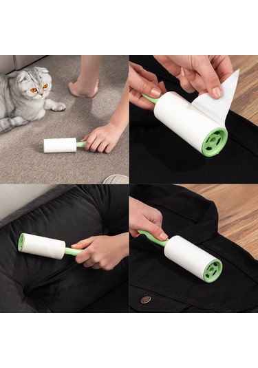 Porsima 3107 Kedi Köpek Tüy Toplayıcı Rulo + 8 Adet Yedek Rulo Ye