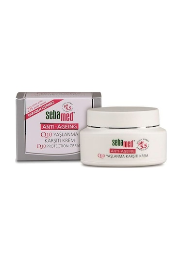 Sebamed Q10 ve Hyaluronik Asit İçerikli Yaşlanma ve Kırışıklık Karşıtı Anti-Age Krem 50 ML