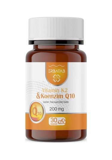 Erbatab Vitamin K2 Ve Koenzim Q10 30 Kapsül
