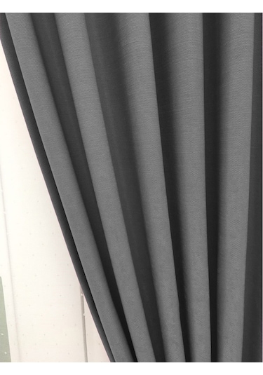 Evdepo Home Deniz Soft Pileli Fon Perde Gri