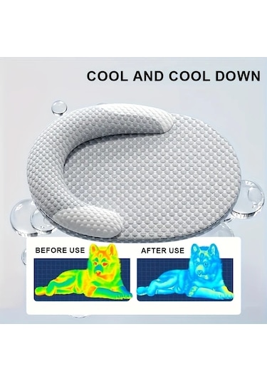 Tongdashop 70x55 Cm Çıkarılabilir Yıkanabilir Soğutucu Köpek Yatağı Tüm Mevsimler İçin