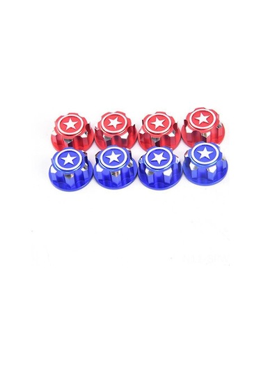 Maiyame Traxxas Arrma 1/8 Rc Araçlar İçin 4 Adet 17mm Kırmızı Alüminyum Altıgen Tekerlek Somunu