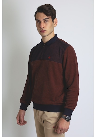 Raınsnow Erkek Triko Kazak Kahverengi (504886126) Kahverengi