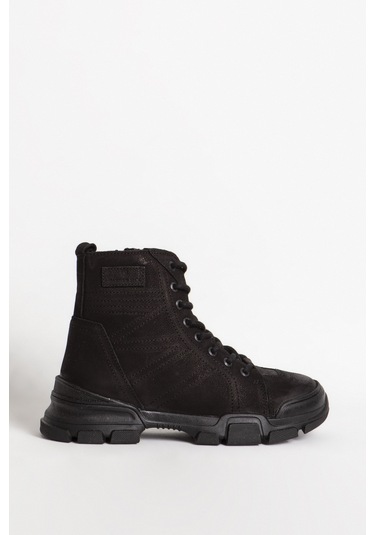 HAMMER JACK 102 21520 MBONN Gerçek Nubuk Deri Erkek Bot Siyah