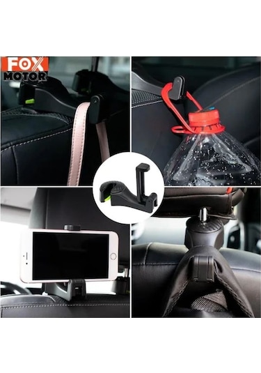 Oto Koltuk Arkası Telefon Tutucu Askılık Çok Renkli