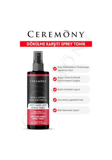 Ceremony Dökülme Karşıtı Saç Sprey Tonik 2 x 250 ML