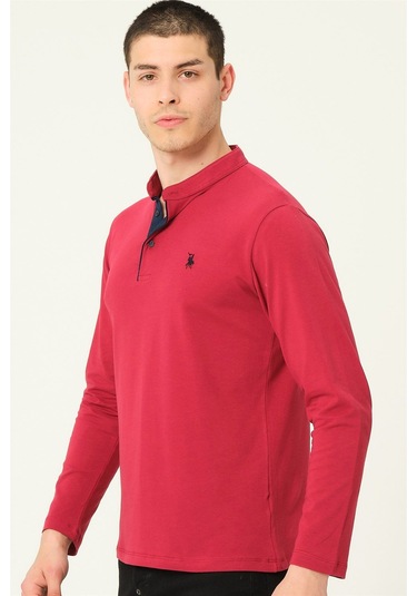 V4009 Dewberry Erkek Sweatshırt-bordo Bordo