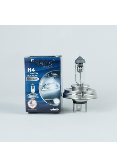 Delco U.s.a H4 +%30 Fazla Işık 12 Volt 45t Tablalı Ampul 60/55w