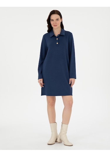 Pierre Cardin Kadın Lacivert Elbise Örme 50308163-vr033 Lacivert
