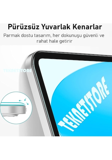 Ipad Uyumlu 10. Nesil 2022 10.9" Nano Kırılmaz Ekran Koruyucu Kırılmaz Şeffaf Cam Koruyucu Tam Uyumlu