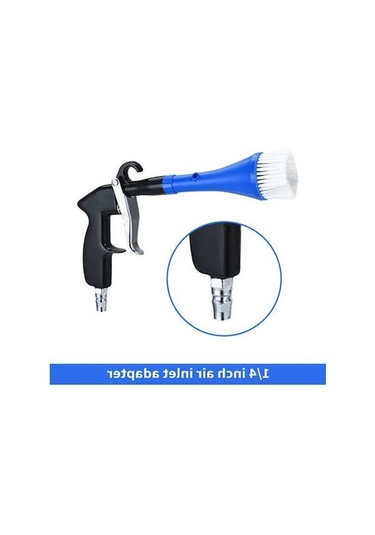 Createtech Ve Üflemeli Toz Temizleme Temizleme Nozullu, Mavi Kıl İçin Hava Geeroyoo Fırçası Döner Derece Araç 360 - Zg Mavi