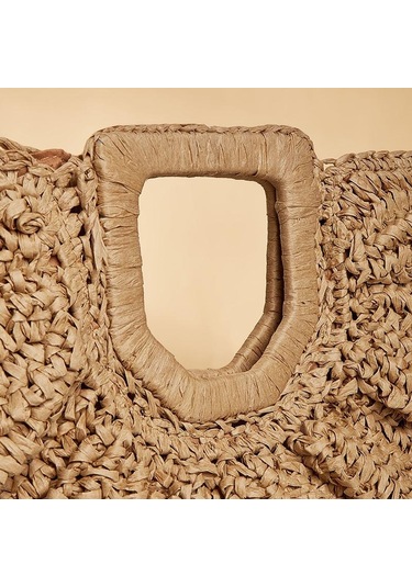 Yeşil Yogodlns Yaz Dokuma Saman Yarım Ay Büyük Kapasiteli Çanta Kadın Plaj Sepeti Moda Seyahat Alışveriş Tote Yeşil