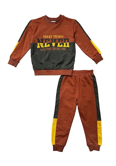 Bellamio Kids Never Comfort Erkek Çocuk Kiremit Eşofman Takımı
