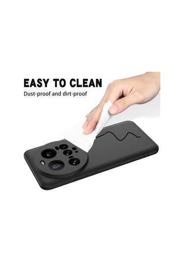 Xiaomi 15 Ultra Düz Renk Sıvı Silikon Damlamaz Tam Kapsama Telefon Kılıfı Siyah