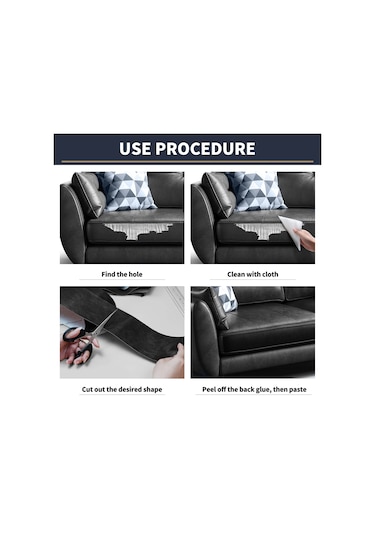 Kendinden Yapışkanlı Deri Tamir Yama Bandı Kendinden Yapışkanlı Ev Dıy Düzeltme White 50cm X 68cm