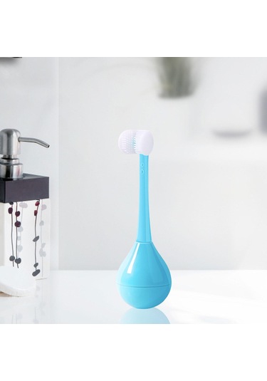 Dolıty Çocuklar Üç Taraflı Diş Fırçası Yenilik Mavi