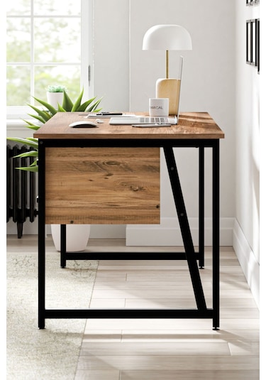 Ms2c Çalışma Masası, Ofis Masası - 70x140 Cm - Çam Ms2c - Çam