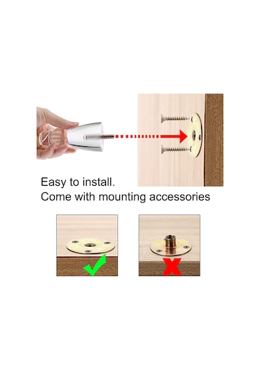 Suntek Magideal 4 Inç Akrilik Mobilya Ayakları 4 Adet