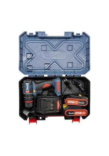 Stechend SX22 2 x  2.0 Ah 20 V 60Nm Akülü Kömürsüz Darbeli Matkap Vidalama