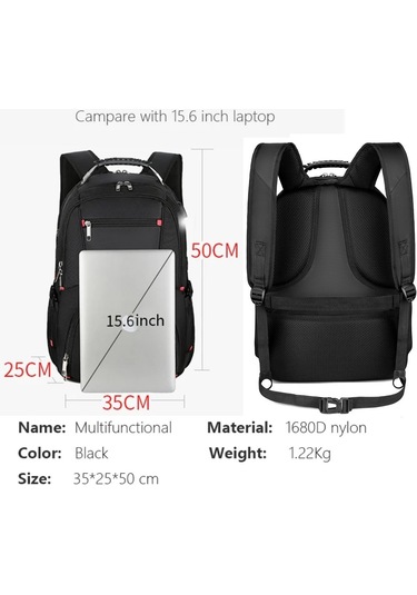 Arion C8112 Usb Şarj Portlu Büyük Kapasiteli Laptop Sırt Çantası