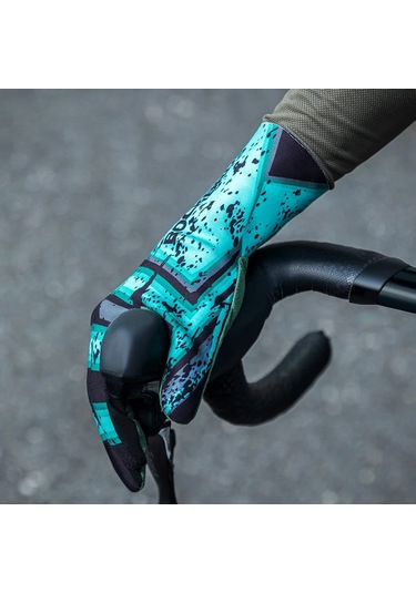 Rockbros S341 1 Çift Tam Parmak Termal Sıcak Bisiklet Eldiveni