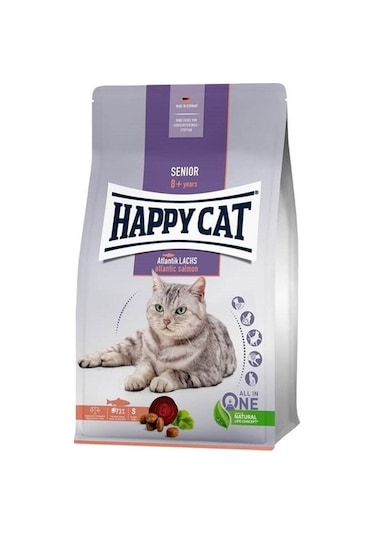 Happy Cat Senior Atlantic Lach Somonlu Yaşlı Kedi Maması 4 KG