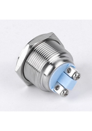 Homyl 22mm 12v Su Geçirmez Led Metal Gösterge Mavi Işık