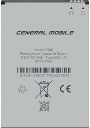 General Mobile Discovery GM8 G006 Go Batarya Pil