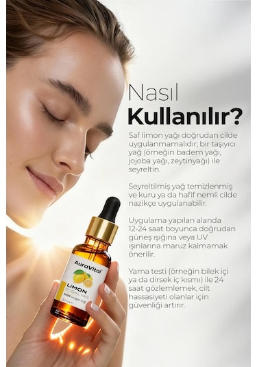 Limon Yağı 30 Ml %100 Saf Ve Doğal 30 ML